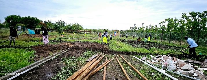 Agriculture team in field